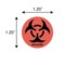 Nevs Label, Biohazard Symbol - circle 1-1/4" x 1-1/4" LBH-19 - alternate 2